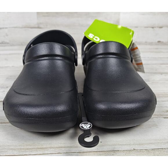 CROCS Unisex Black Bistro Vent Clogs Slip Resistant Shoes Women's 6/Men's 4 - Picture 3 of 8